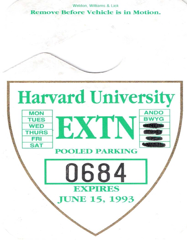 Harvard University Parking Permit.jpg